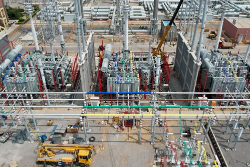 榆横至潍坊特高压邢台站扩容工程 机械轰鸣，施工热潮涌